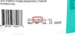 Baby Cereal lot code